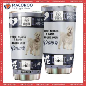 Bichon Dog Lover I Found Your Paw Stainless Steel Tumbler