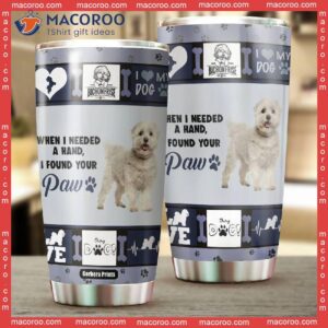 bichon dog lover i found your paw stainless steel tumbler 1