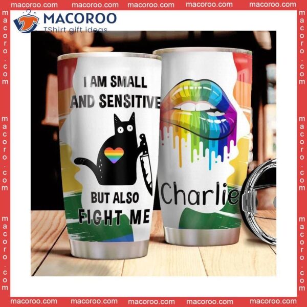 Black Cat Lgbt Stainless Steel Tumbler