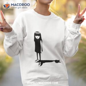 black cat shadow emily the strange shirt sweatshirt 2