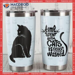 black cat stainless steel tumbler 0