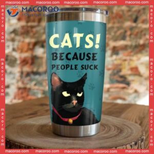 Black Cat Stainless Steel Tumbler