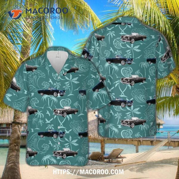 Black Ford Thunderbird 1955 Hawaiian Shirt