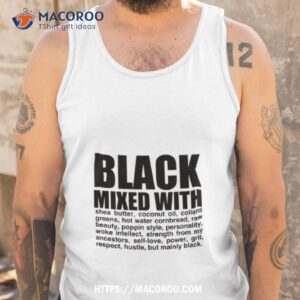 black mixed with shirt tank top