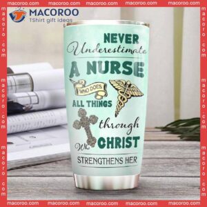 Black Nurse Faith Stainless Steel Tumbler