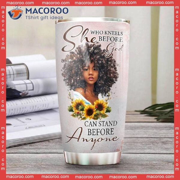 Black Women Faith Stainless Steel Tumbler