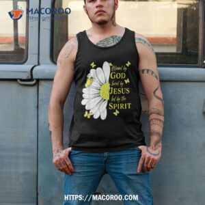 blessed by god loved jesus daisy shirt small father s day gifts tank top 2