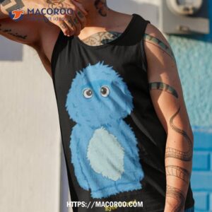 blue monster eyes closed shirt tank top 1