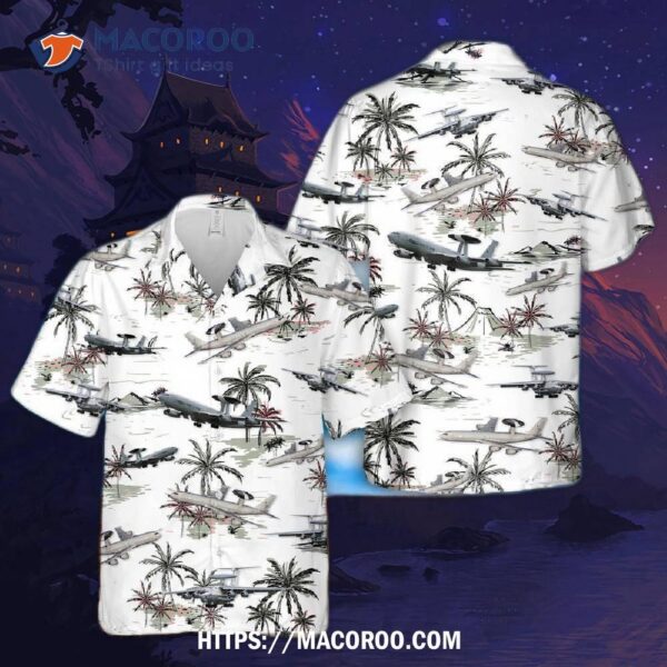 Boeing E-3 Sentry Hawaiian Shirt