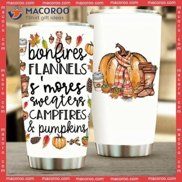 Bonfires Campfires Stainless Steel Tumbler