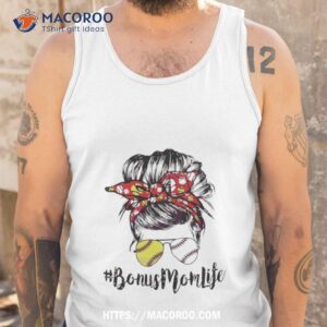 bonus mom life baseball lover shirt tank top