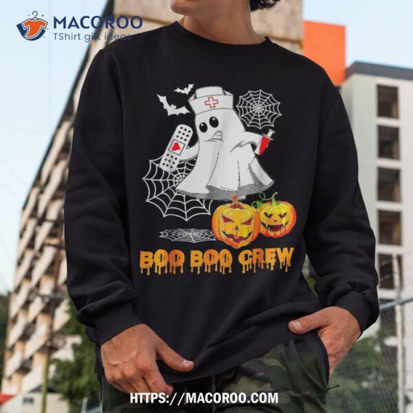 Boo Crew Halloween Nurse Ghost Costume Tee For Shirt