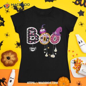 Boo Halloween Costume Spiders, Ghosts, Pumkin & Witch Hat Shirt