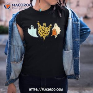 boo jee bleached leopard pumpkin halloween shirt tshirt