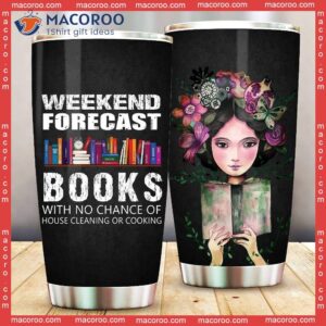 Book Weekend Forecast Stainless Steel Tumbler