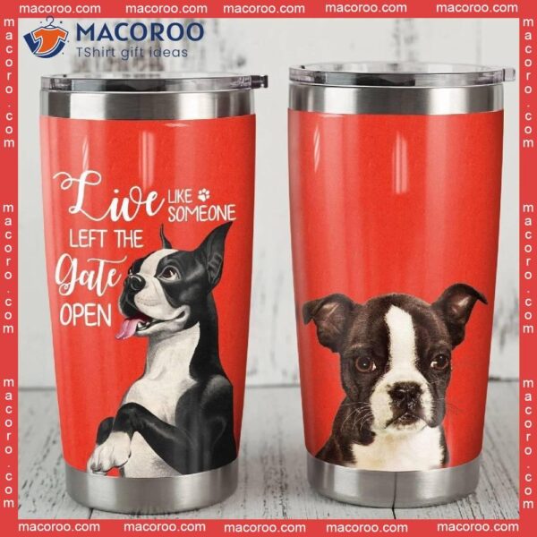 Boston Terrier Dog Stainless Steel Tumbler