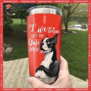 Boston Terrier Dog Stainless Steel Tumbler