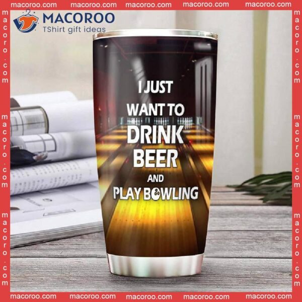 Bowling And Beer Stainless Steel Tumbler