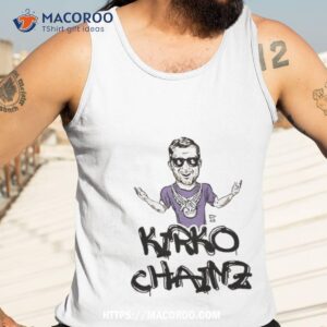 boy wearing minnesota kirko chainz shirt tank top 3
