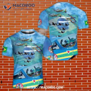 Brazilian Air Force Smoke Squadron Demonstration 3D T-Shirt