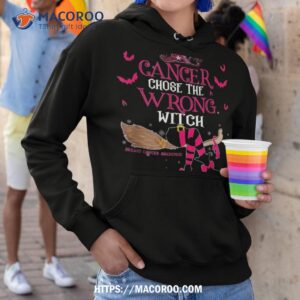 breast cancer chose the wrong witch halloween shirt hoodie