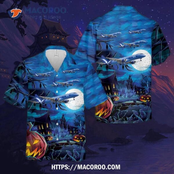 Breeze Airways E190 Halloween Hawaiian Shirt