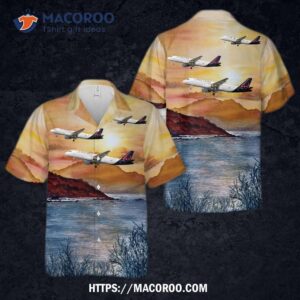 Brussels Airlines Airbus A320-214 Hawaiian Shirt