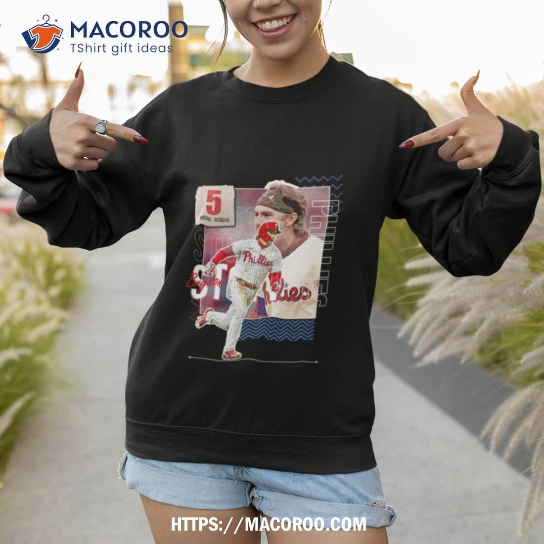 Bryson Stott Baseball Paper Phillies 5 Second Baseman T-shirt,Sweater,  Hoodie, And Long Sleeved, Ladies, Tank Top