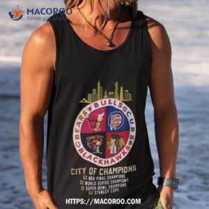 Bulls Bears Cubs And Blackhawks Chicago City Of Champions 2023 Shirt 3 bulls bears cubs and blackhawks chicago city of champions 2023 shirt tank top