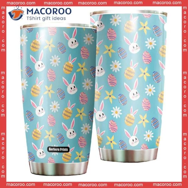 Bunny Love Egg Happy Easter Day Stainless Steel Tumbler