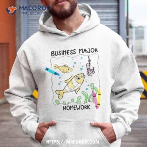 Business Major Homework Fish Shirt