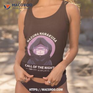 call of the night scary nazuna halloween shirt tank top 1