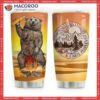 Camping Bear Beer Stainless Steel Tumbler