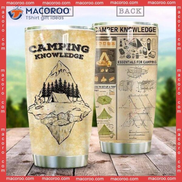 Camping Knowledge Stainless Steel Tumbler