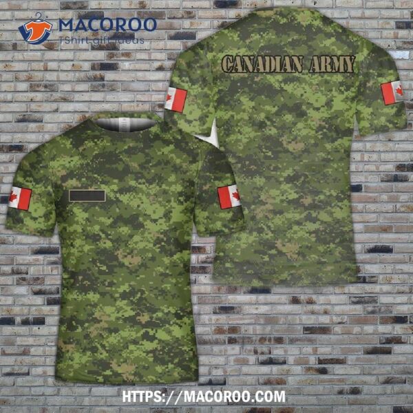 Canadian Army Disruptive Pattern (cadpat) Camo 3D T-Shirt