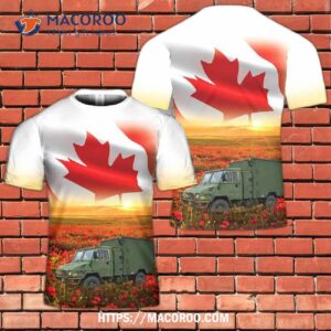 Canadian Army Lsvw Military Truck, Remembrance Day 3D T-Shirt