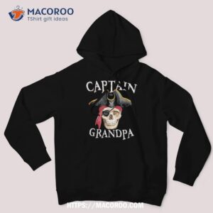 captain grandpa halloween skull pirate hat shirt scary skull hoodie