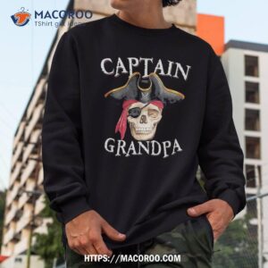 captain grandpa halloween skull pirate hat shirt scary skull sweatshirt