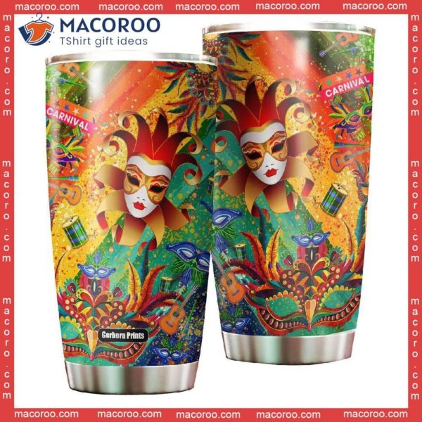 Carnival I’m Here For The Masks Mardi Gras Stainless Steel Tumbler