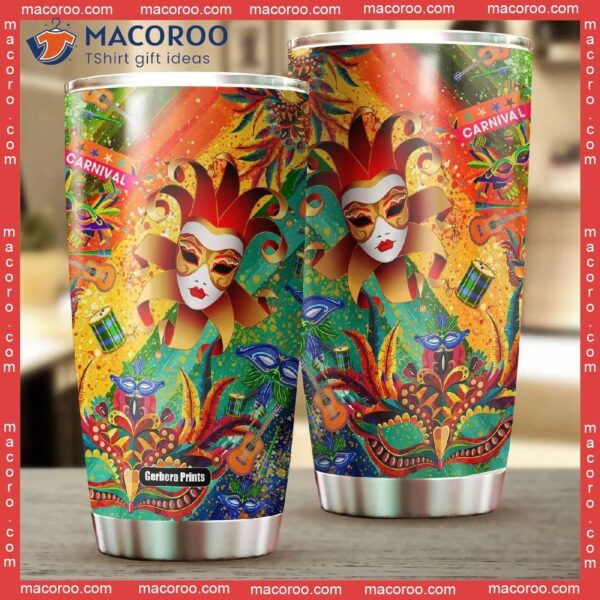 Carnival I’m Here For The Masks Mardi Gras Stainless Steel Tumbler