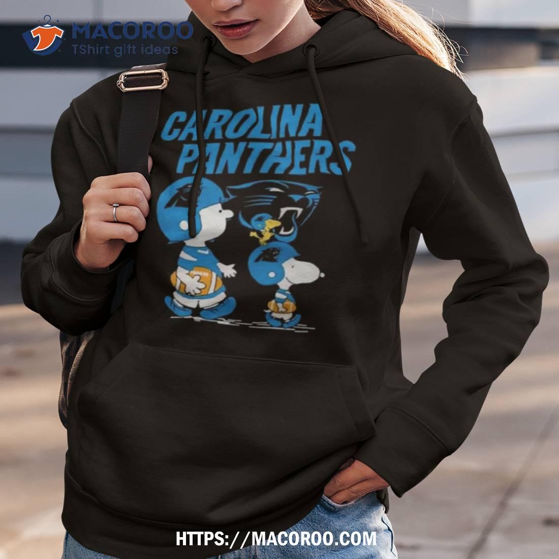 Carolina Panthers Peanuts Snoopy Charlie Brown And Woodstock T