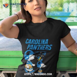Carolina Panthers Peanuts Snoopy Charlie Brown And Woodstock Shirt
