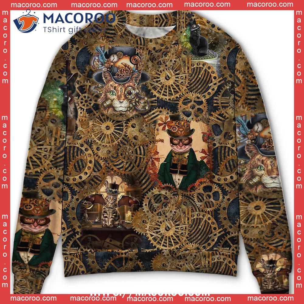 Cat Love Machine Vintage Ugly Christmas Sweater Day 4 Cat Love Machine Vintage Ugly Christmas Sweater Day