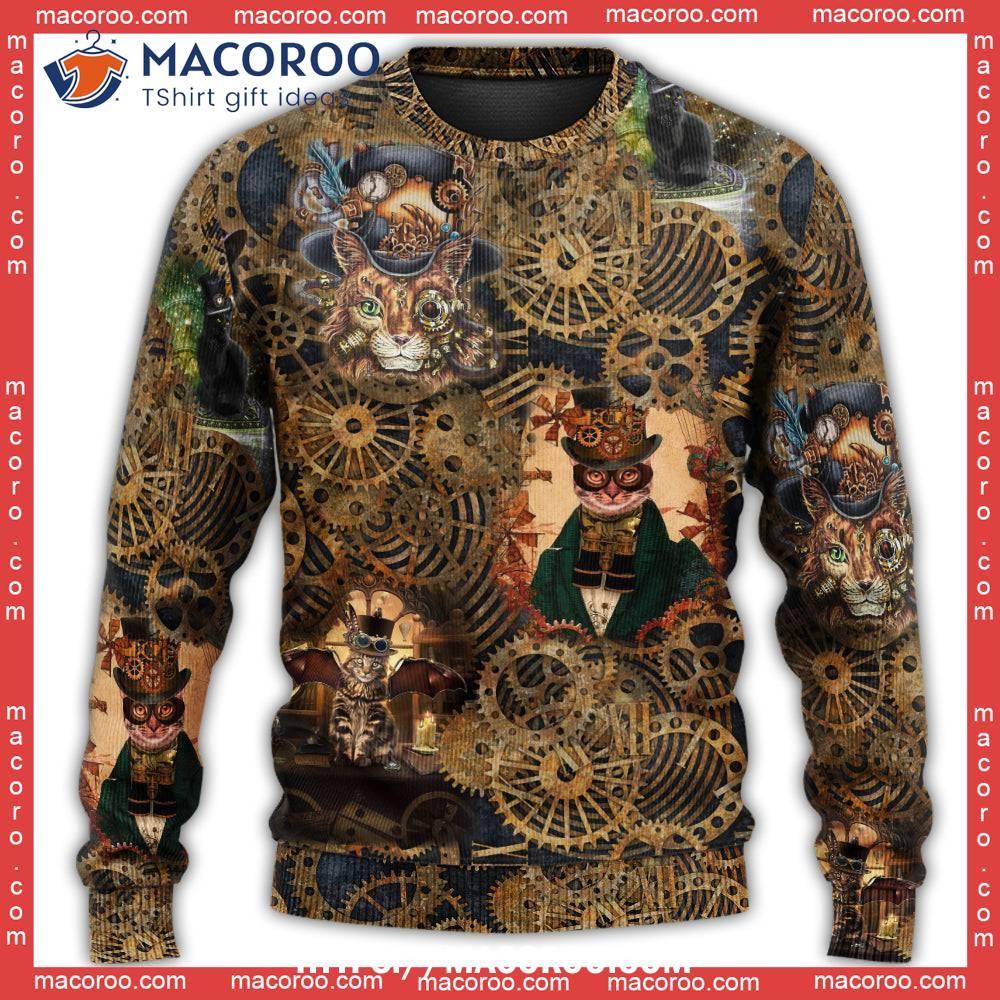 Cat Love Machine Vintage Ugly Christmas Sweater Day 6 Cat Love Machine Vintage Ugly Christmas Sweater Day