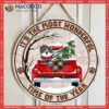 Cat Mom Gifts, Gifts For Lovers,christmas Door Decorations, It’s The Most Wonderful Time Of Year Old Wooden Red Truck