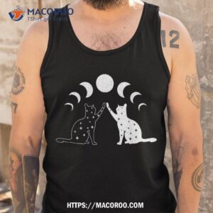 cat moon vintage witchy lovers and celestial enthusiasts shirt tank top