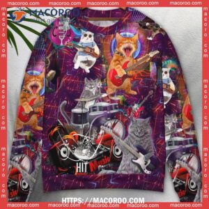 cat rocker funny snoop dogg christmas sweater 2