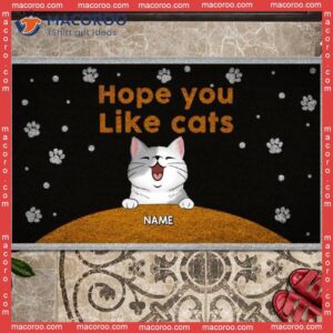 Cat Universe Outdoor Door Mat, Gifts For Lovers, Hope You Like Cats, Personalized Doormat