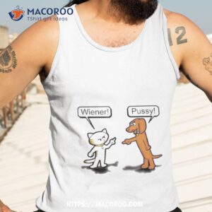 cat wiener dog pussy shirt tank top 3