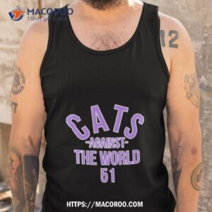 cats against the world shirt tank top